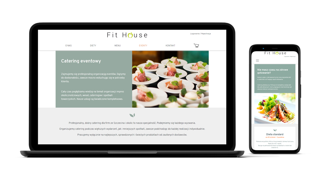 Realizacja strony internetowej: Fit House Catering