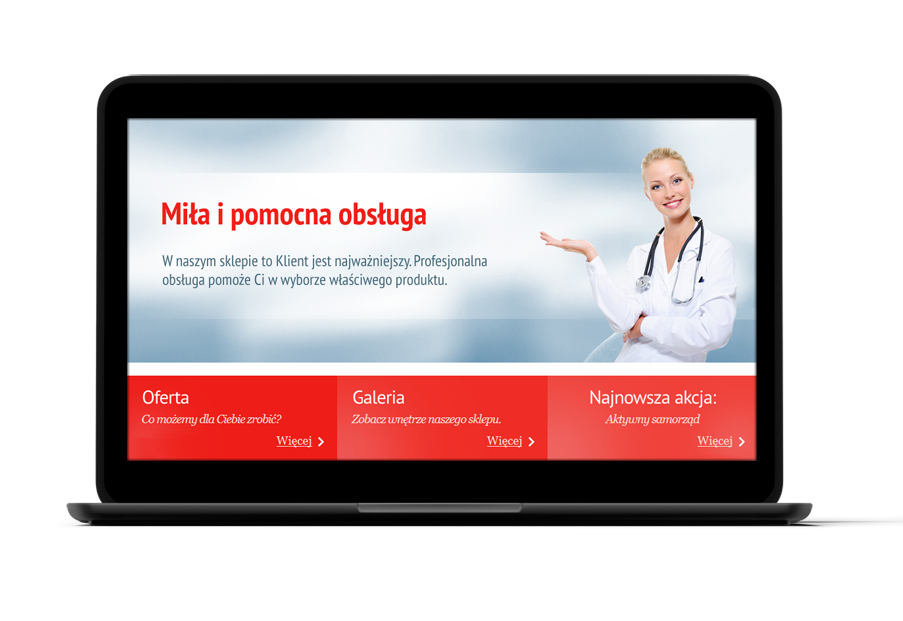 Realizacja strony internetowej: Plus-Med